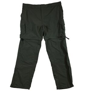 Magellan Outdoors Men's 2XL Dark Green Ankle Zip Convertible Cargo Zip Off Pants